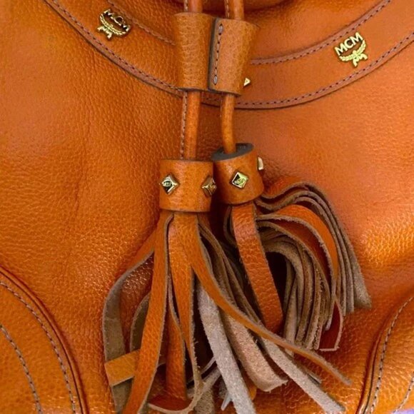 MCM Two Way Pebbled Leather Satchel - Picture 11 of 11